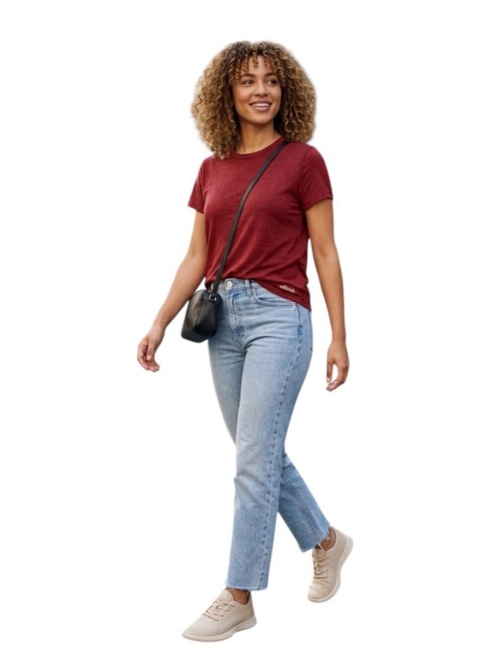 Allbirds Womens Anytime Tee Spice T-Shirt Size S Eco-Friendly Cotton New